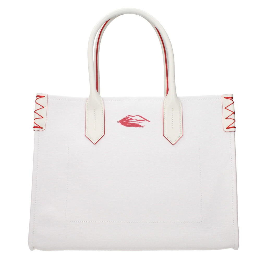 Balmain White Fabric Handbag