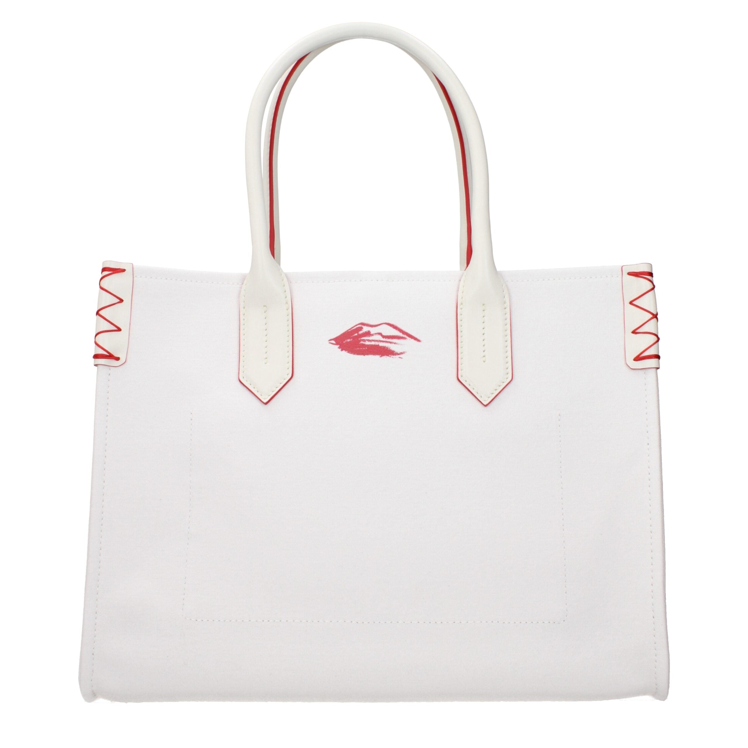 Balmain White Fabric Handbag