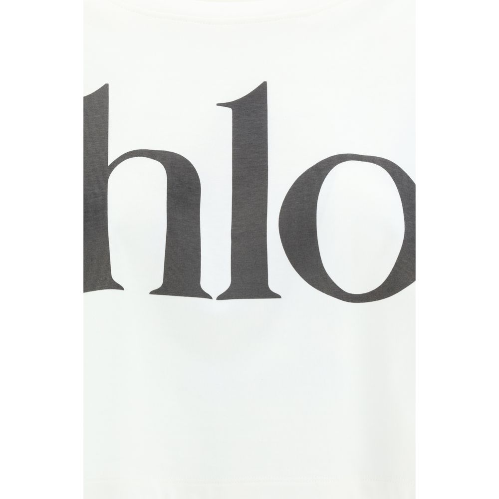 Chloé White Cotton T-Shirt
