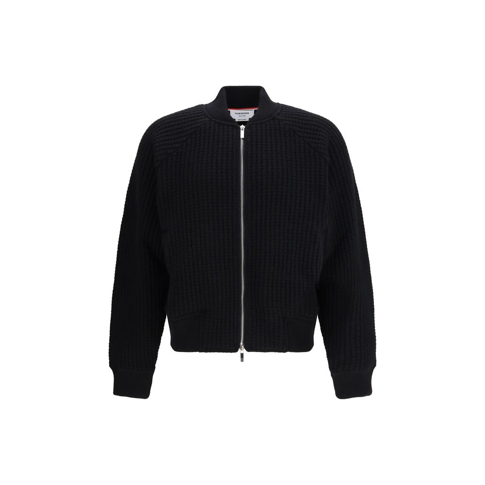 Thom Browne Black Wool Oves Aries Bomber