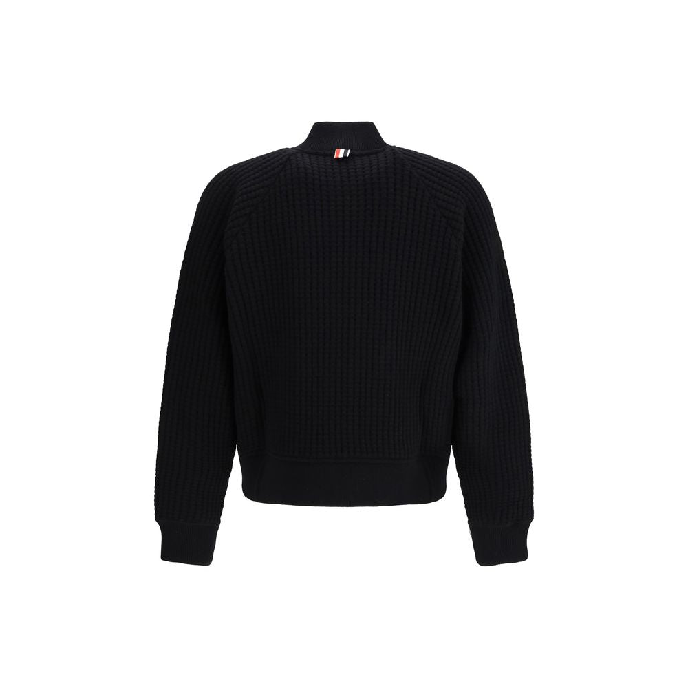 Thom Browne Black Wool Oves Aries Bomber