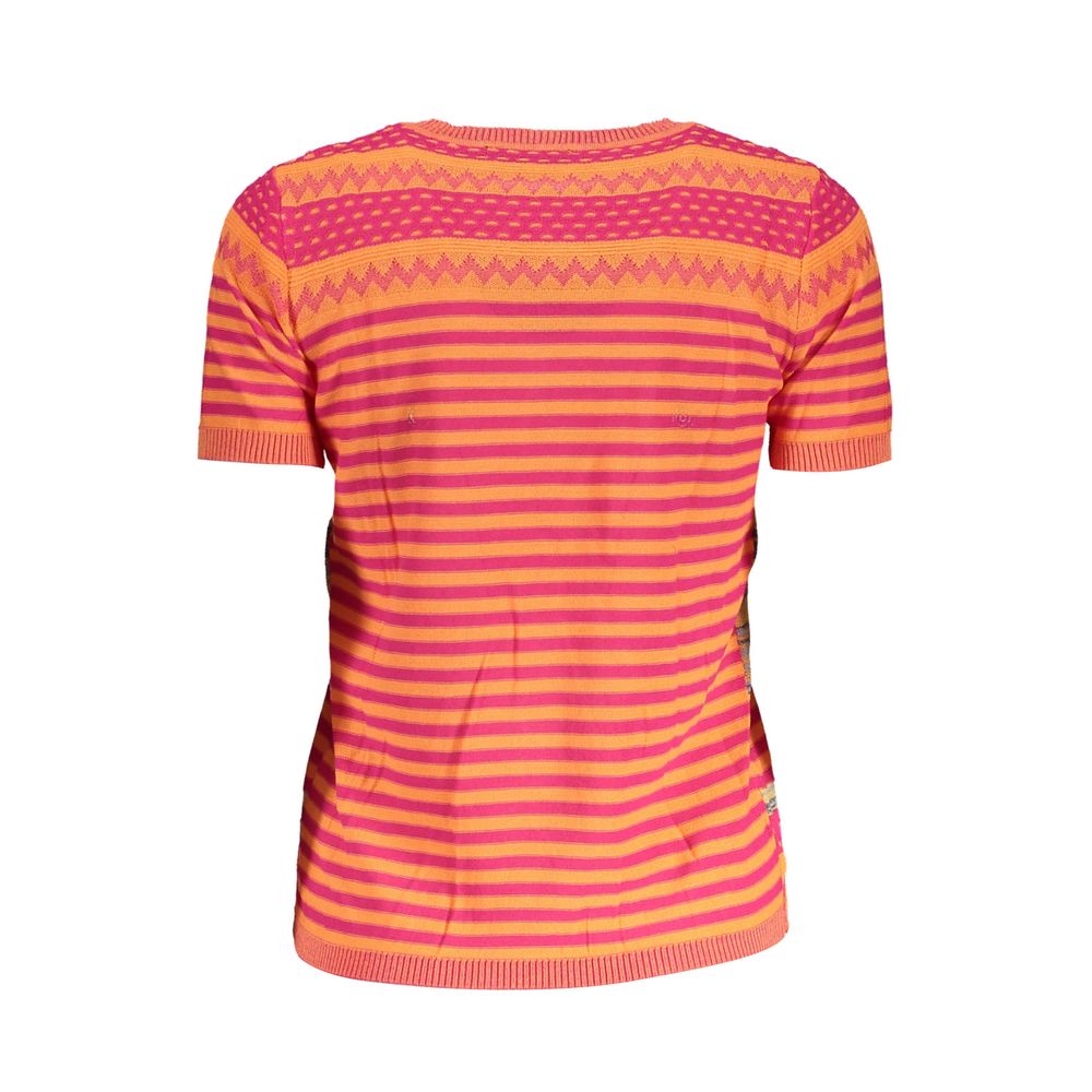 Desigual Orange Cotton Sweater