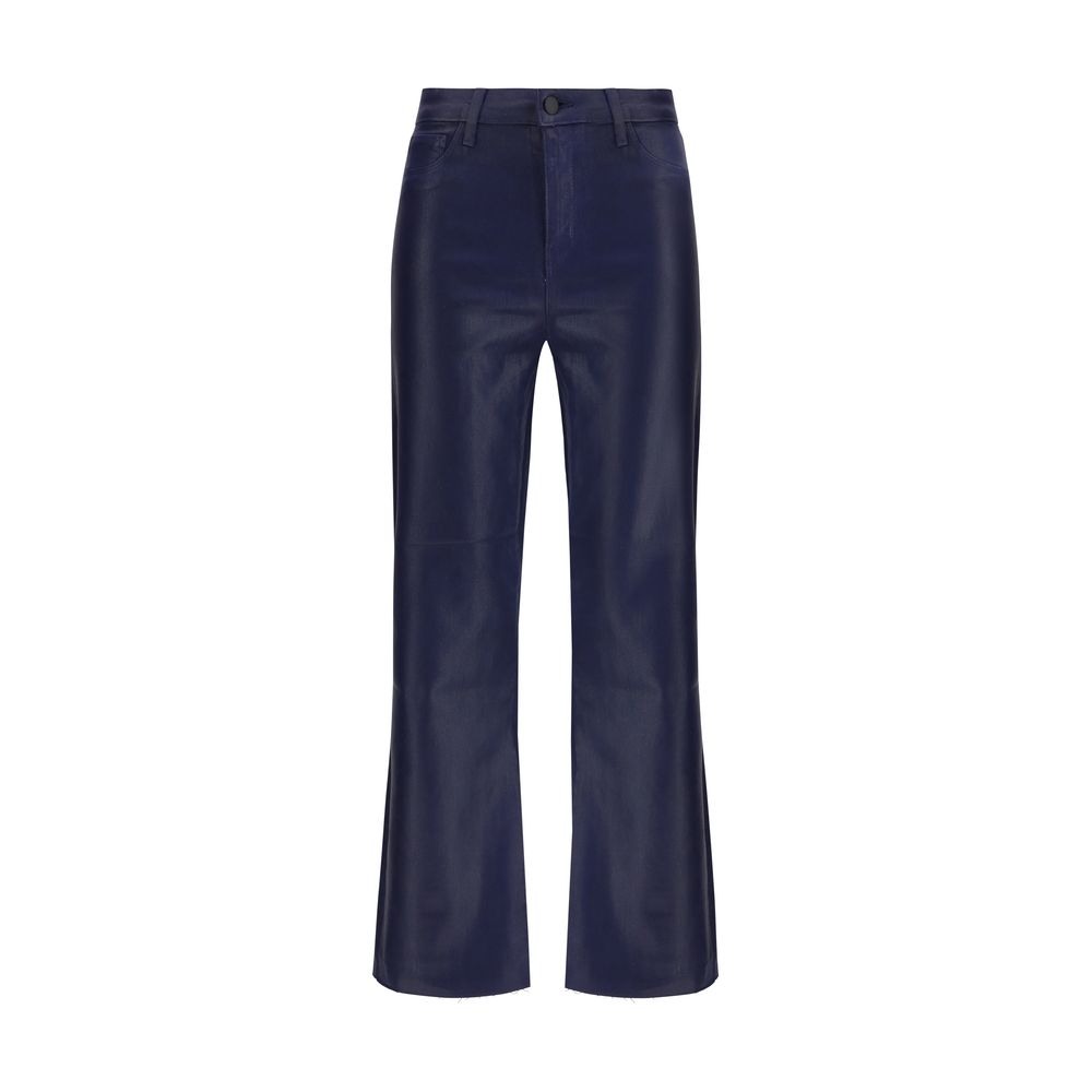 L'Agence Blue Cotton Casual Pants