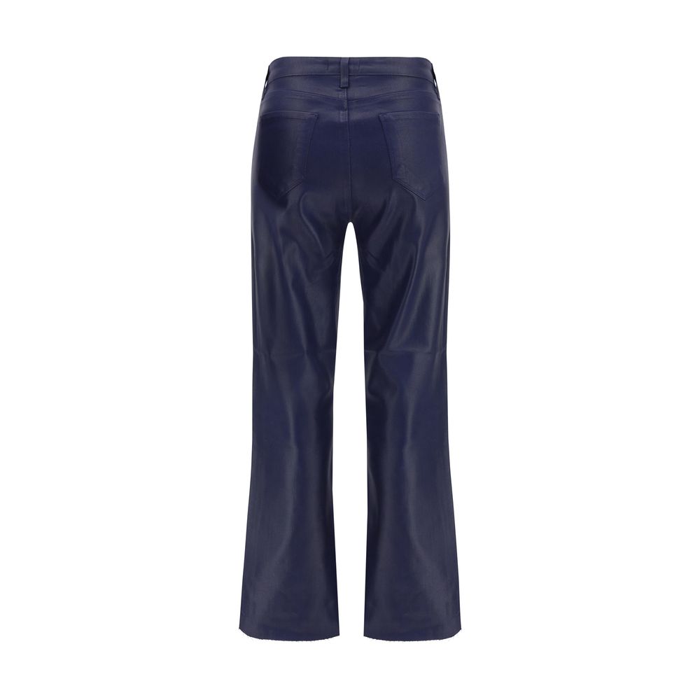 L'Agence Blue Cotton Casual Pants