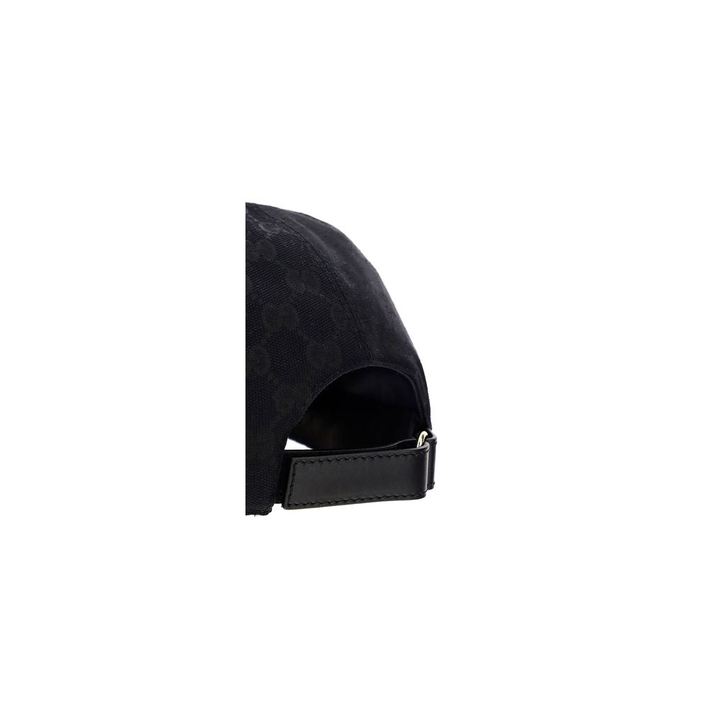 Gucci Black Cotton Cap (Baseball Hat)