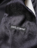 Dolce & Gabbana Blue Wool Single Breasted 3 Piece Men Suit