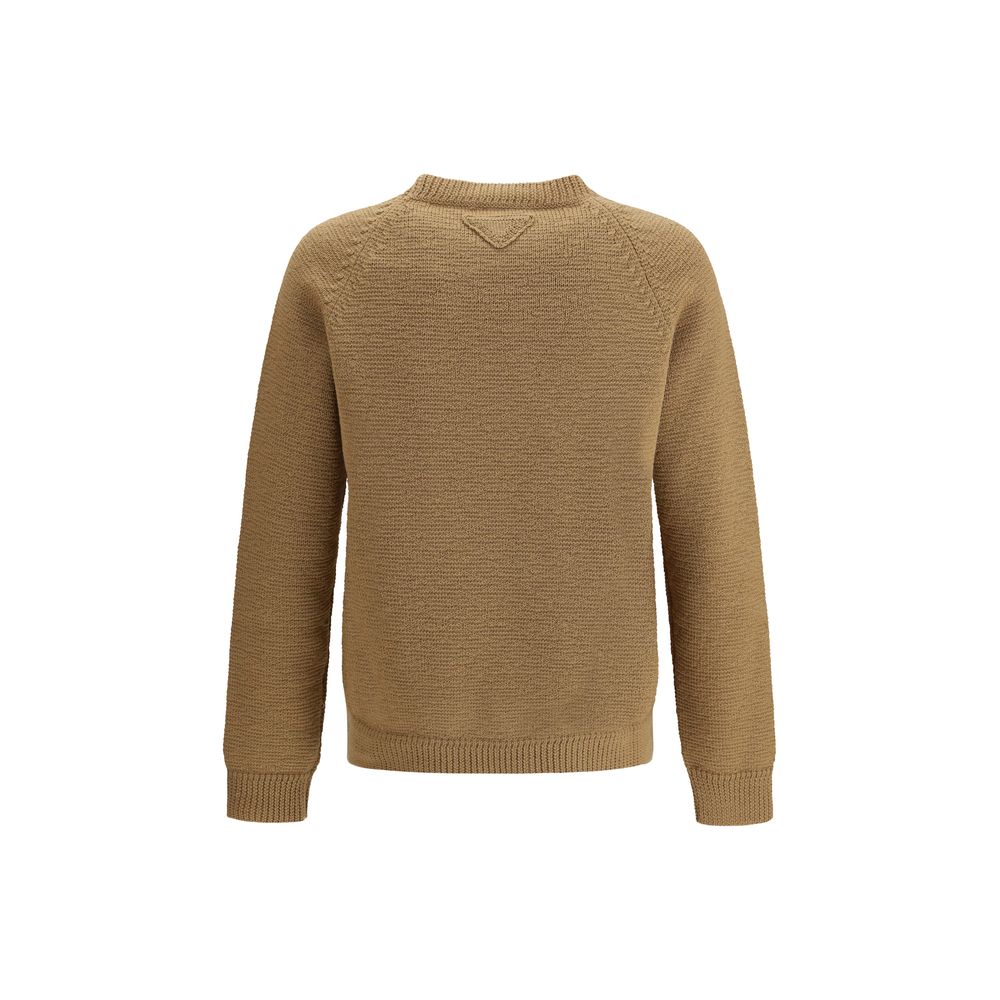 Prada Beige Wool Oves Aries Sweatshirt