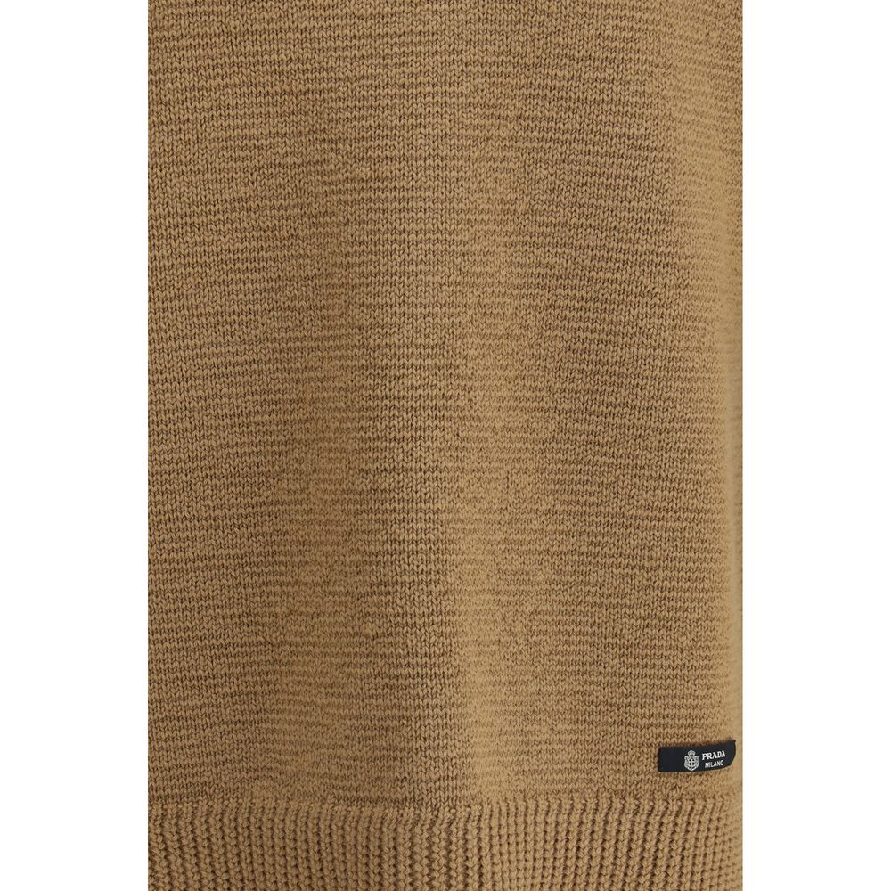 Prada Beige Wool Oves Aries Sweatshirt