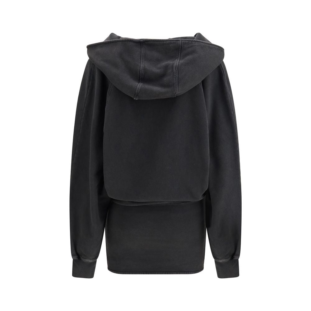 The Attico Black Cotton Casual Dress