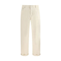 Brunello Cucinelli White Cotton Jeans Denim