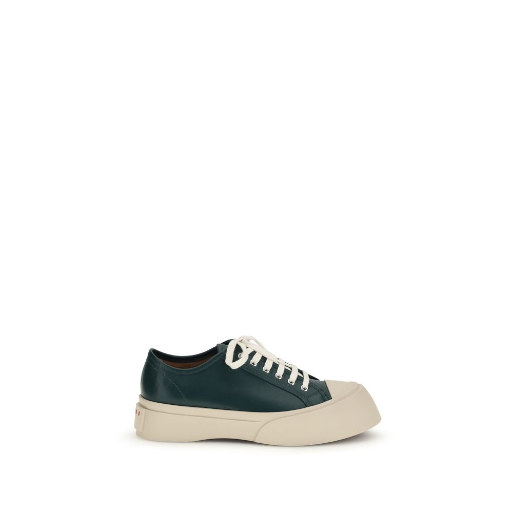 Marni Black Calf Leather Bos Taurus Platform Sneakers