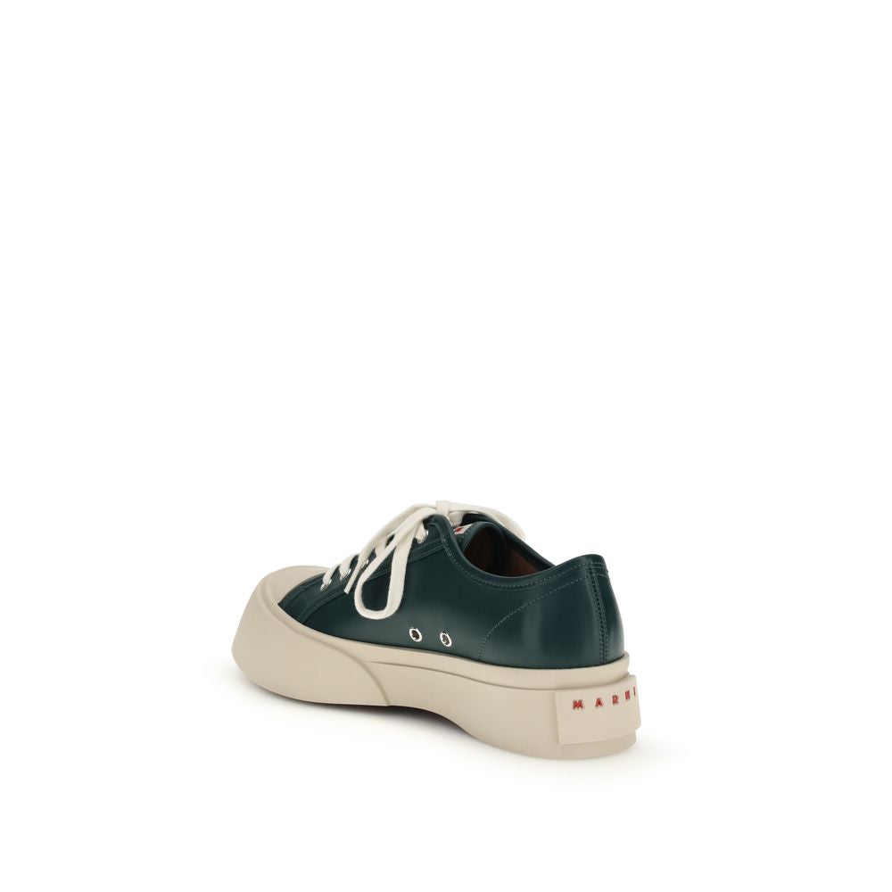Marni Black Calf Leather Bos Taurus Platform Sneakers