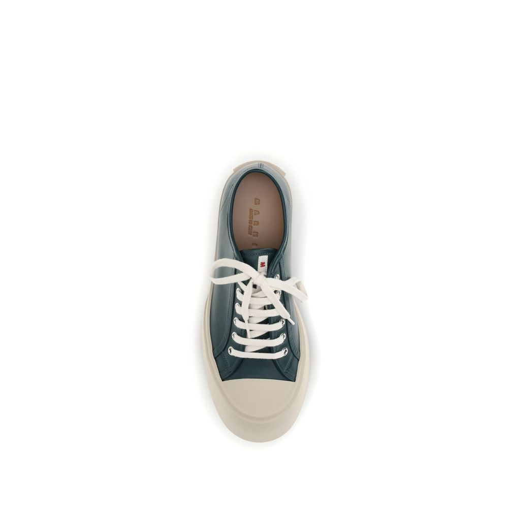 Marni Black Calf Leather Bos Taurus Platform Sneakers