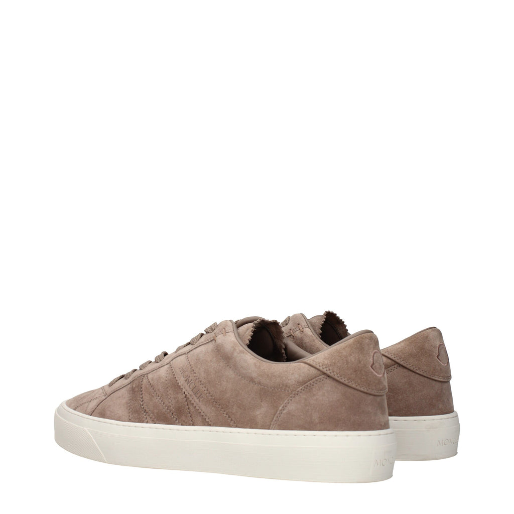 Moncler Brown Leather Sneakers