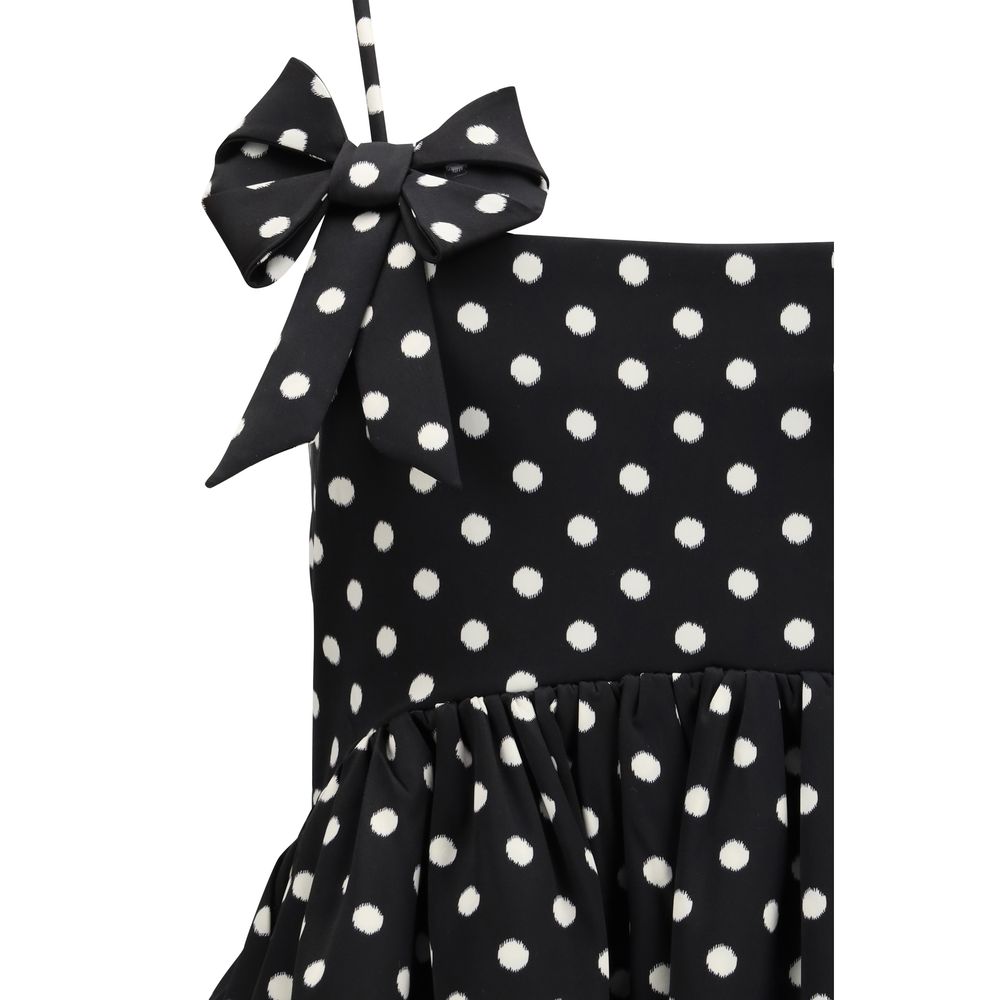 Ganni Black Recycled Polyester Casual Dress