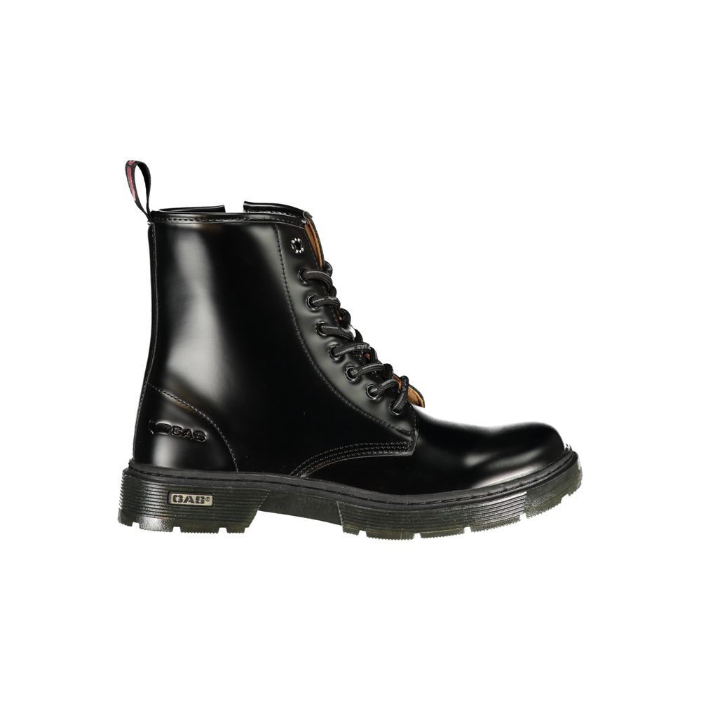Gas Black Polyurethane Women Ankle Boot