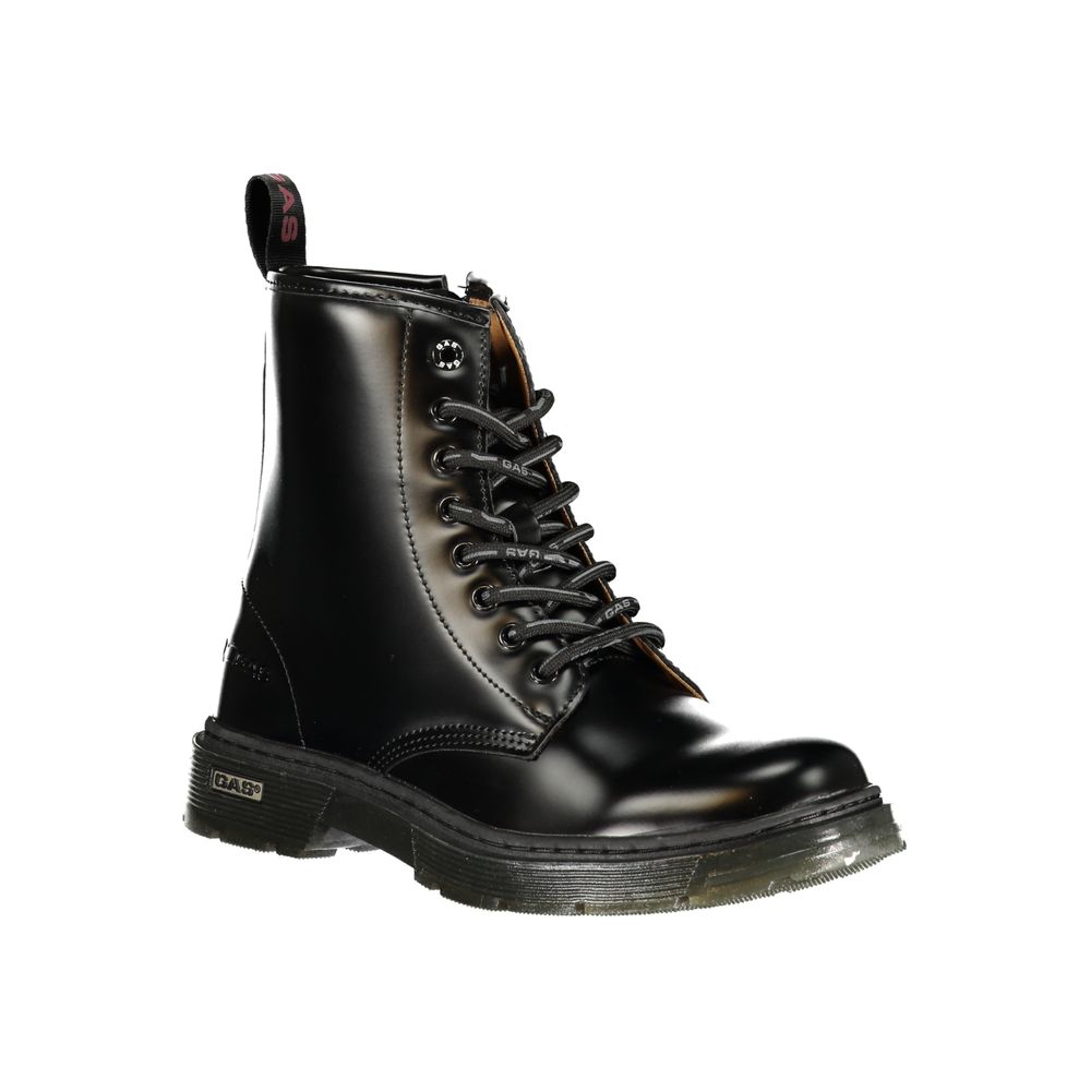 Gas Black Polyurethane Women Ankle Boot