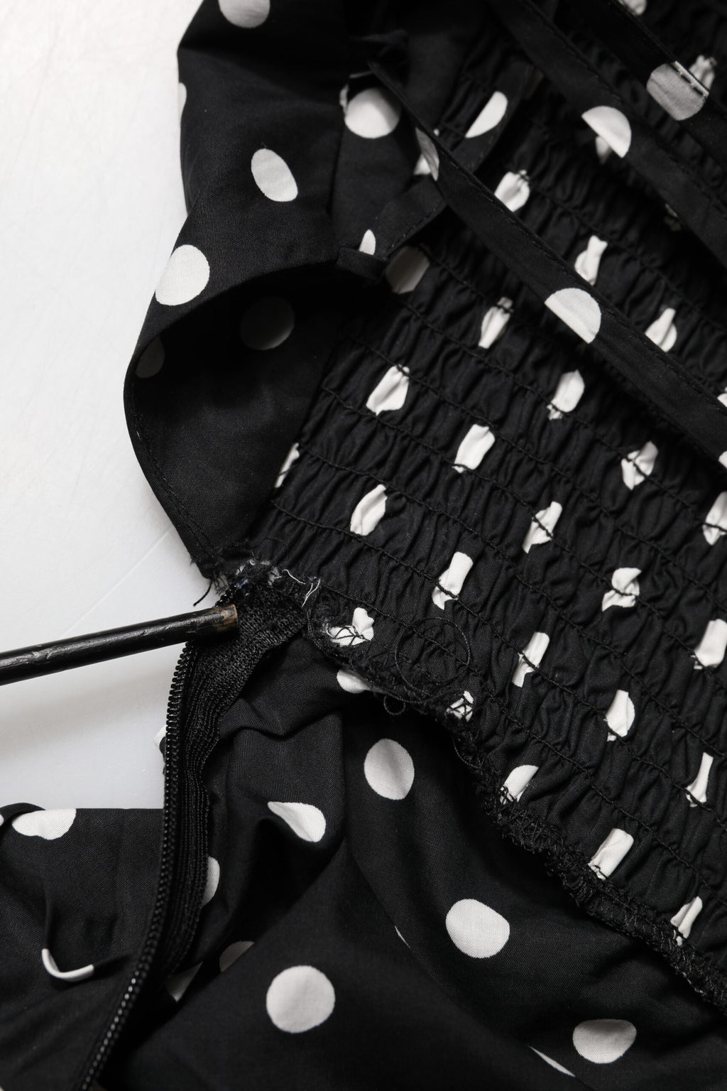 Patrizia Pepe Black White Polka Dot Short Sleeves Mini Dress