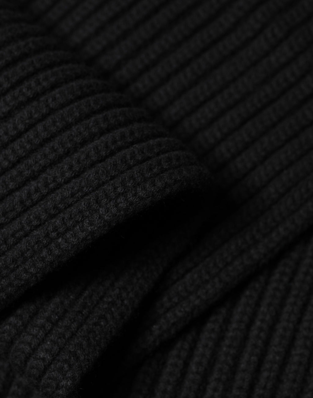 Dolce & Gabbana Black Cashmere Knit Neck Wrap Shawl 202cm x 26cm  Scarf