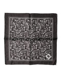 Dolce & Gabbana Brown Jazz Club Square Handkerchief Men 32cm x 31cm Scarf