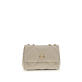 Tory Burch Beige Calf Leather Bos Taurus Shoulder Bag
