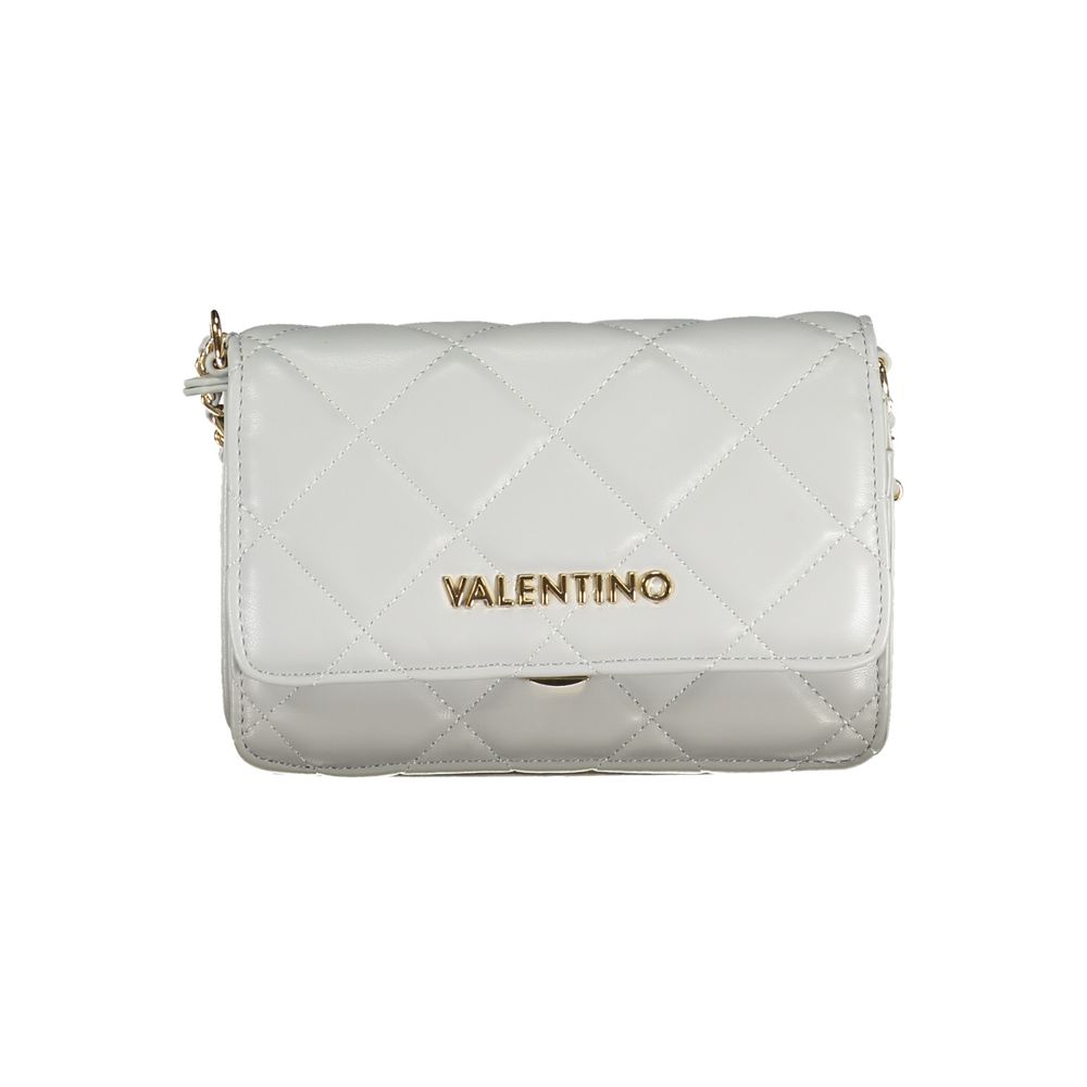 Mario Valentino Gray Polyurethane Women's Bag With Adjustable Chain Strap