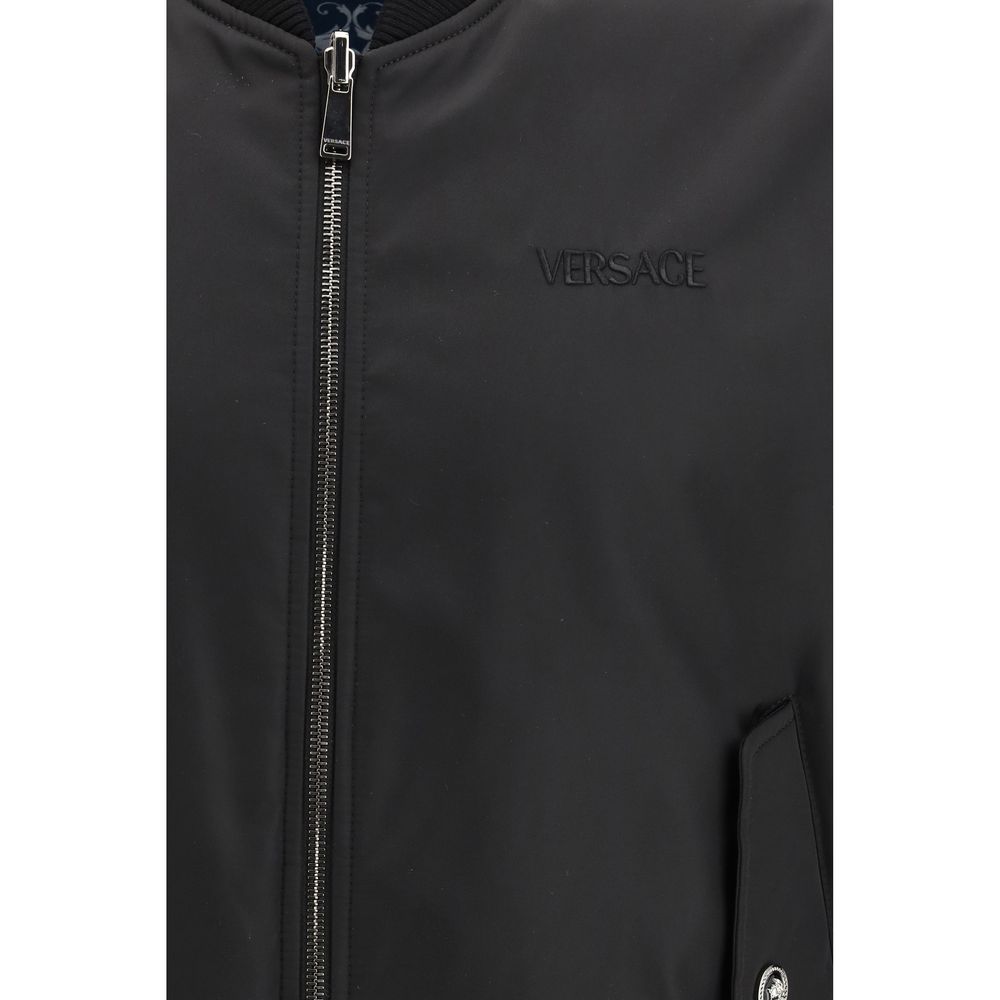 Versace Black Polyamide Jacket