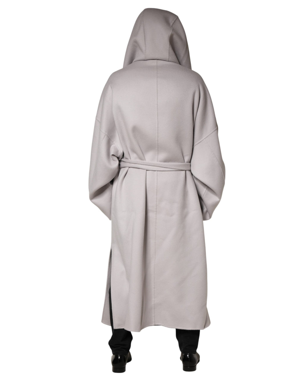 Dolce & Gabbana Off White Belted Long Trench Coat Men Jacket