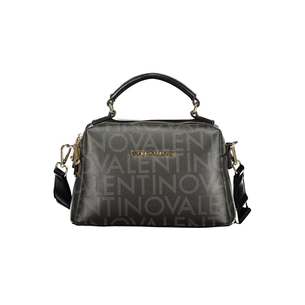 Mario Valentino Nero Poliuretano Donna Bag with Adjustable and Removable Strap