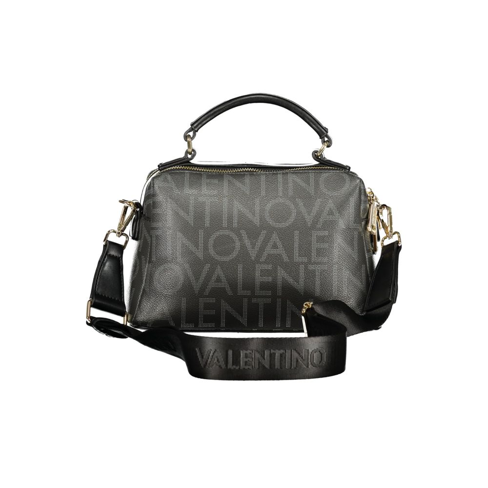 Mario Valentino Nero Poliuretano Donna Bag with Adjustable and Removable Strap