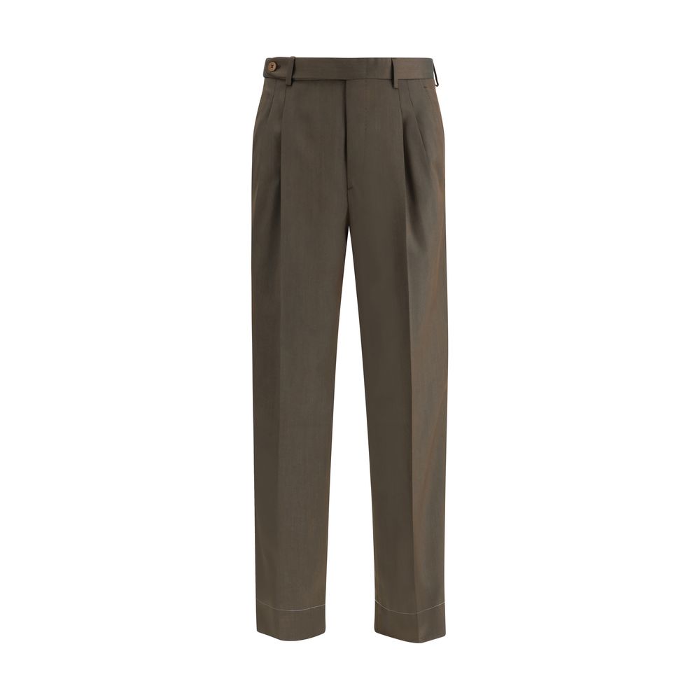 Brioni Bicolor Wool Oves Aries Casual Pants